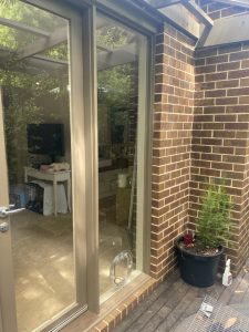 In Glass Pet Door
